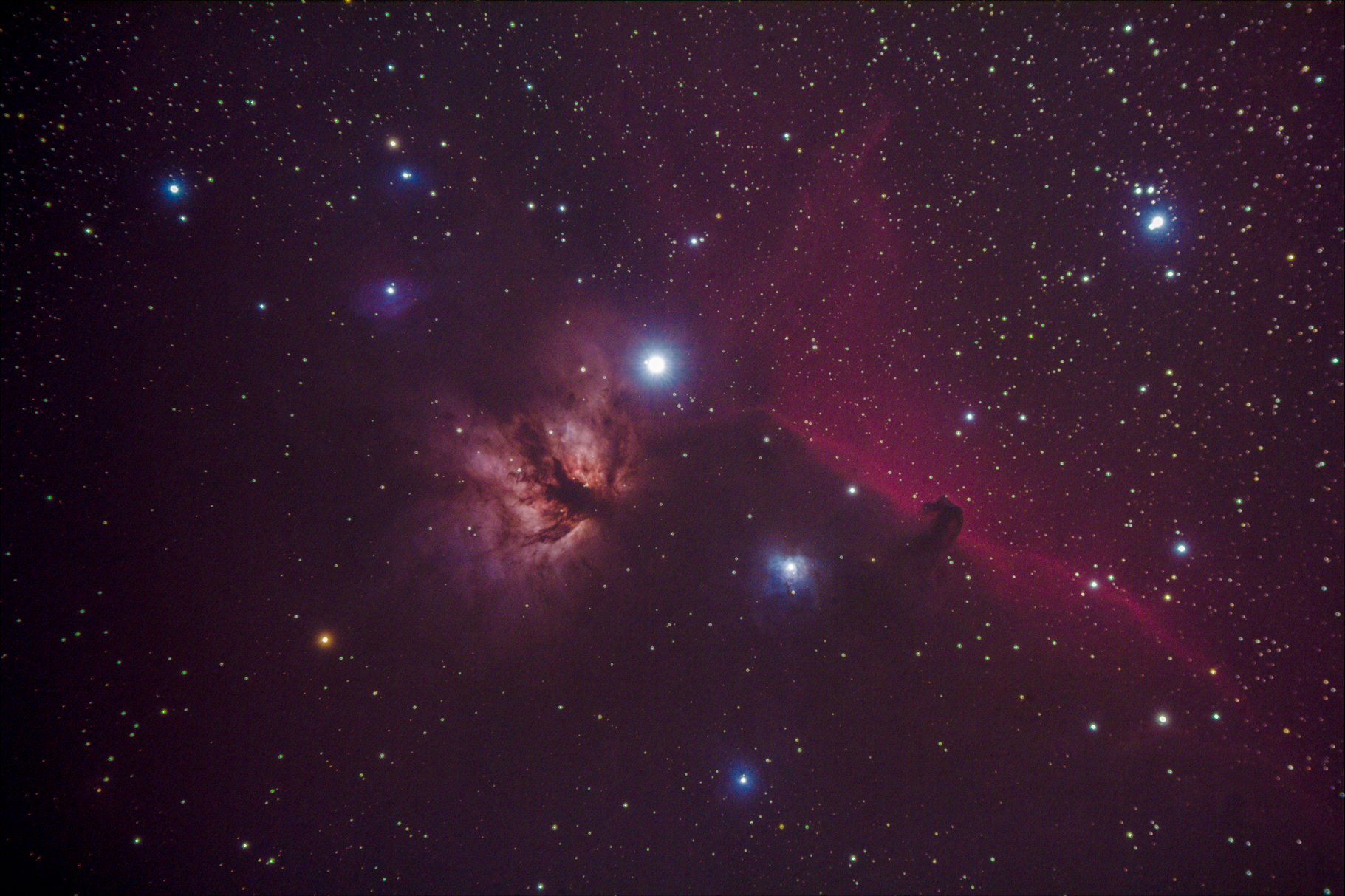 B33 - Koňská hlava, NGC 2024 - Plamínek