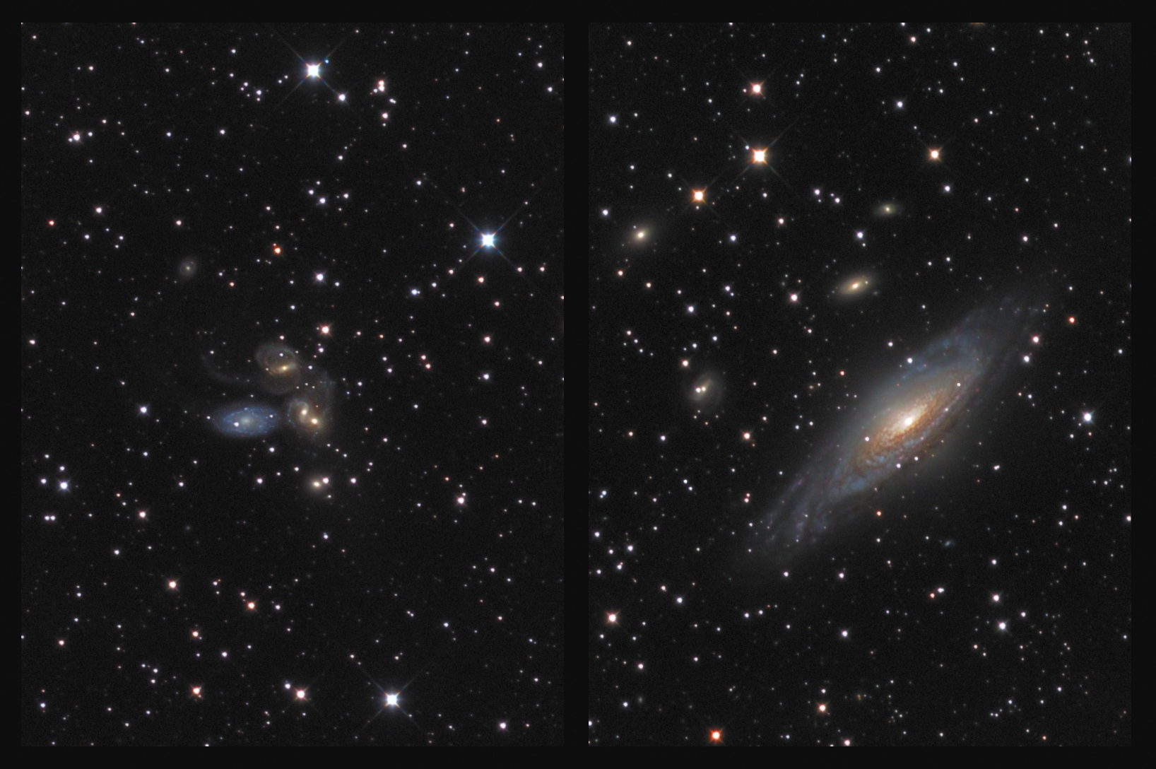 NGC7331 a Stephanův kvintet Arp319