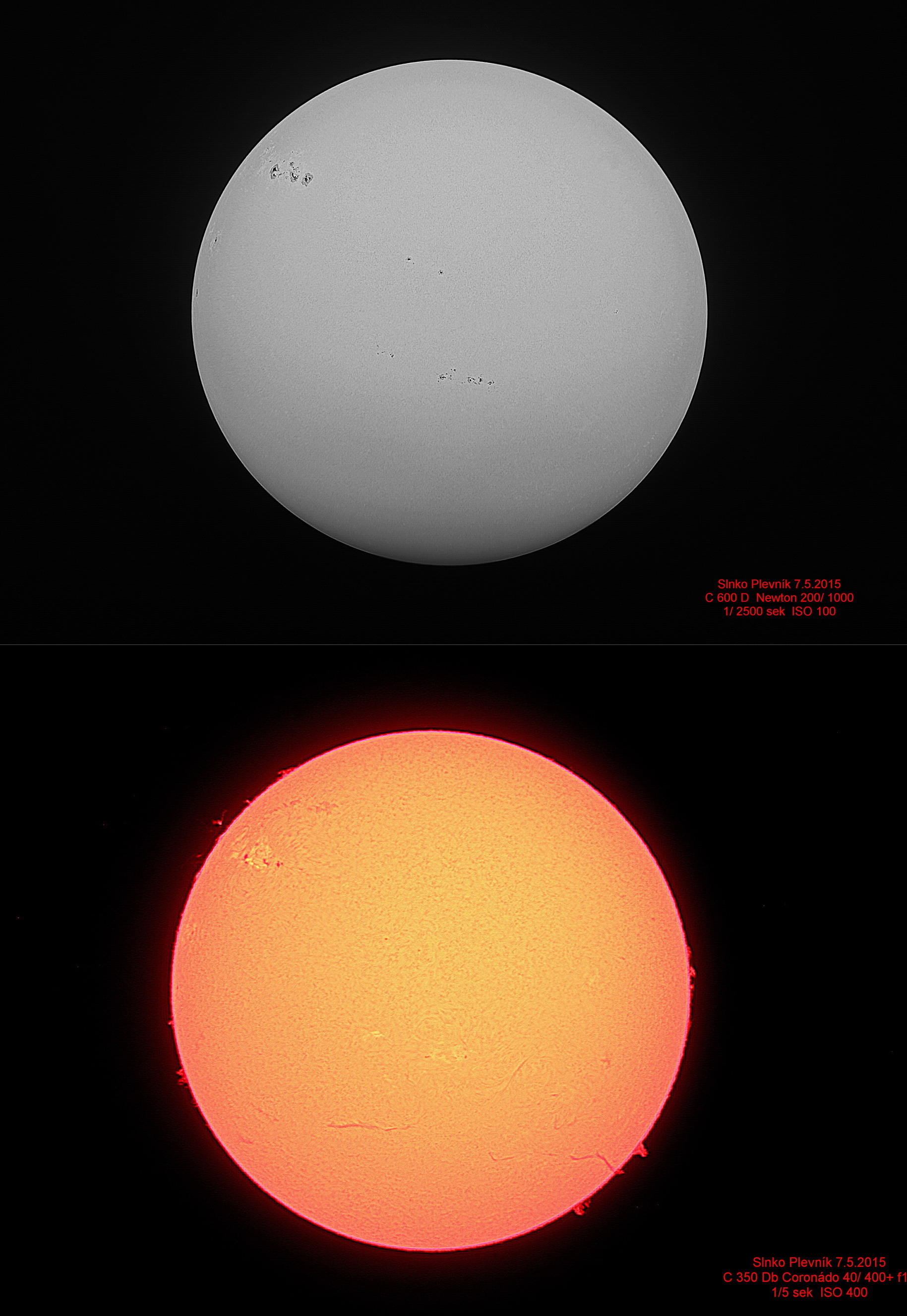 Dva pohľady na Slnko