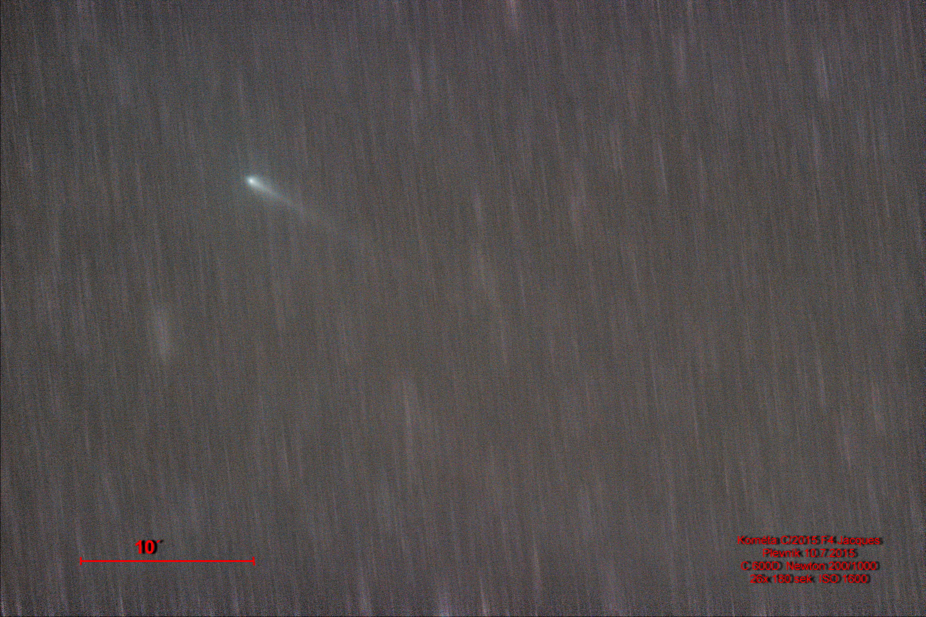Kométa C/ 2015 F4 Jacques vyrez