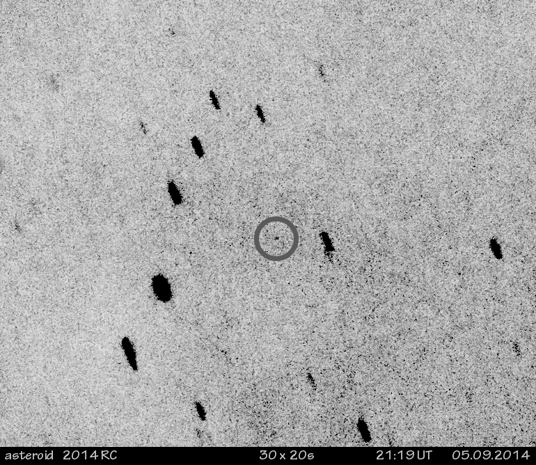 asteroid 2014 RC