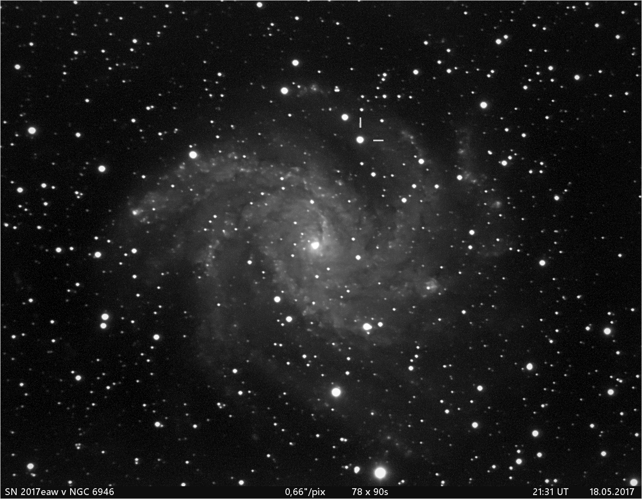 SN 2017eaw v NGC6946