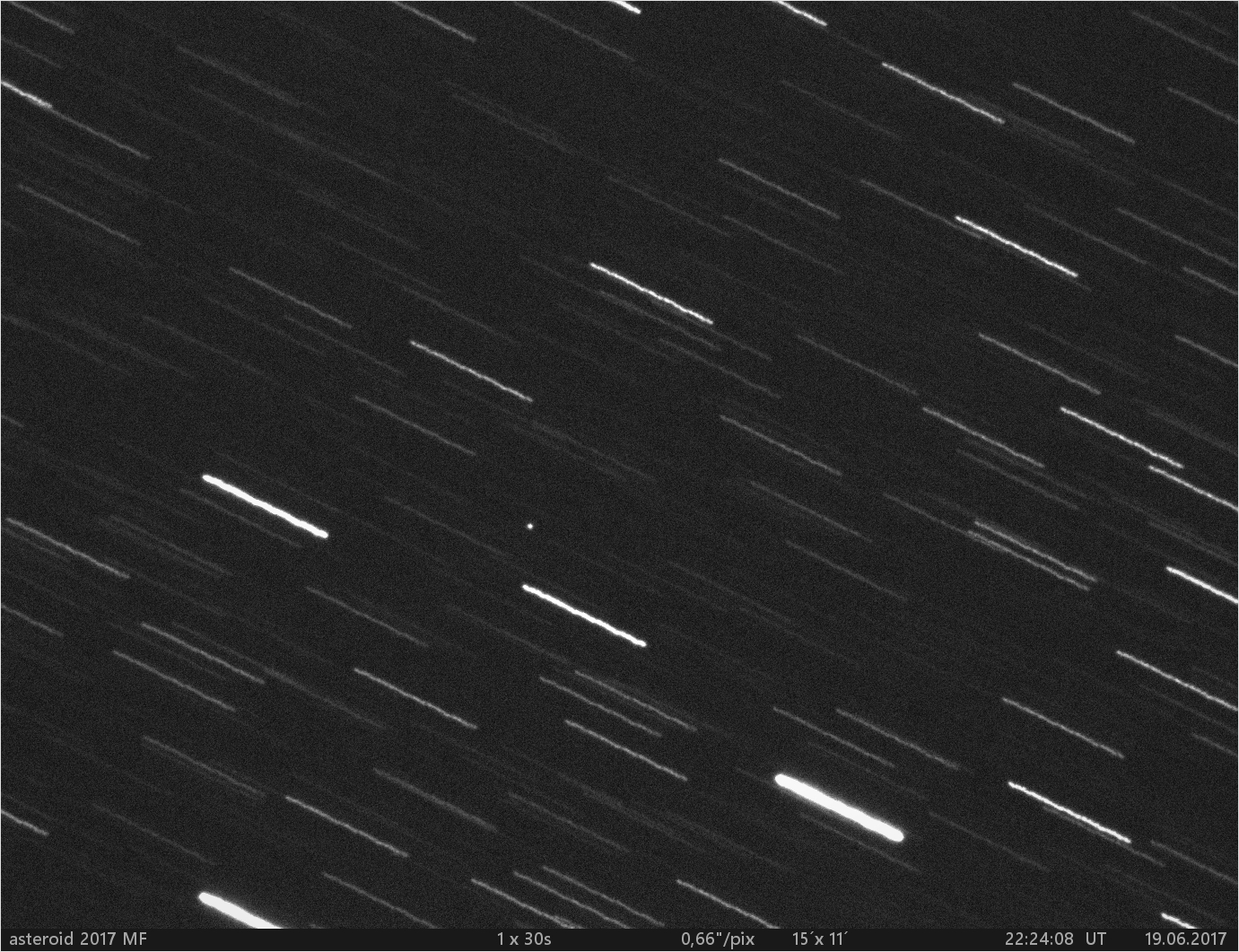 blízkozemní asteroid  2017 MF