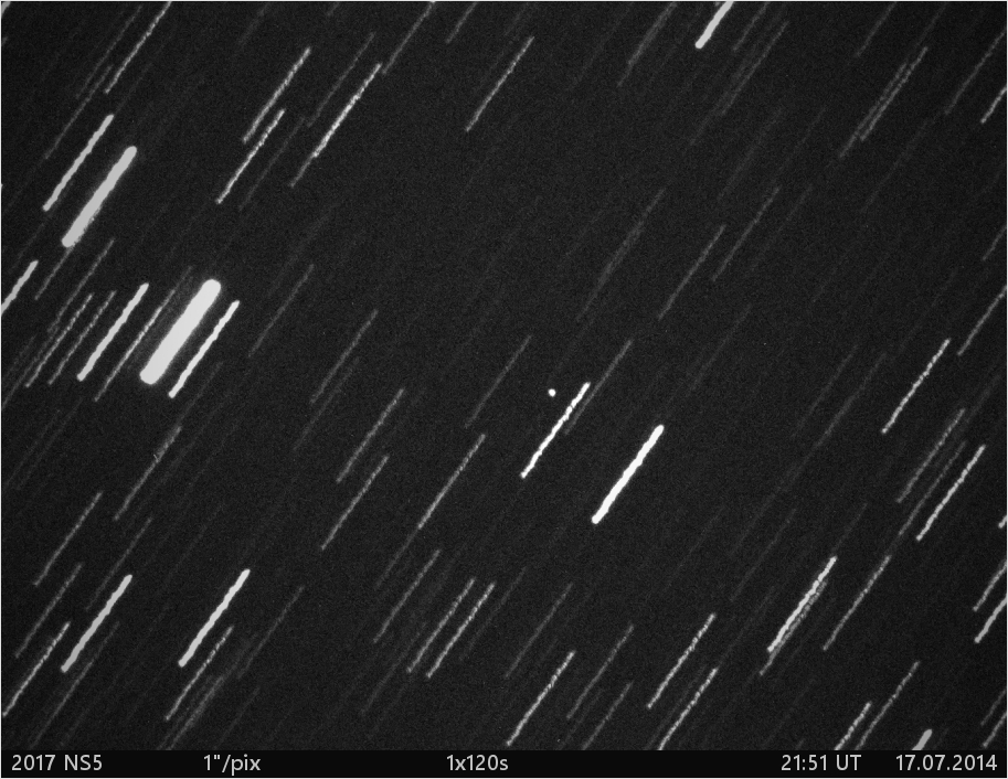 blízkozemní asteroid 2017 NS5