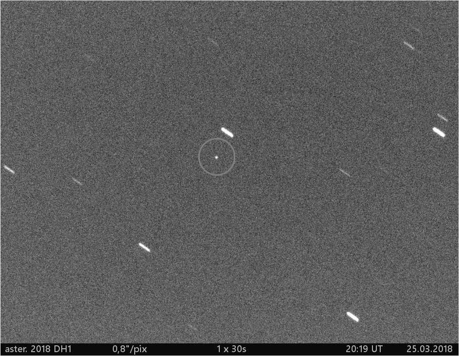 blízkozemní asteroid 2018 DH1