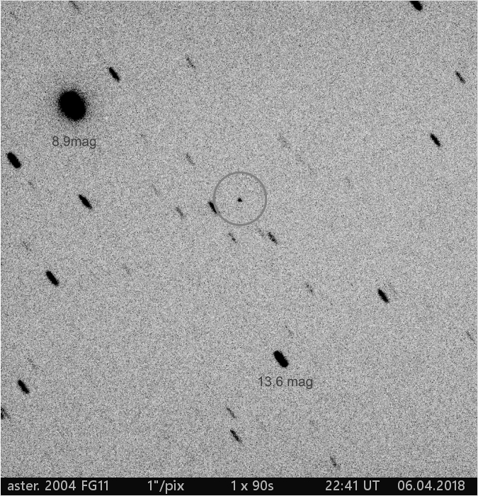 blízkozemní asteroid 2004 FG11