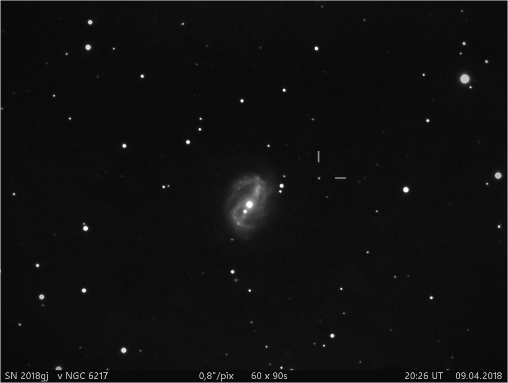 Supernova  2018gj  v NGC6217