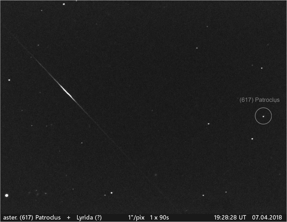 Lyrida + asteroid Patroclus