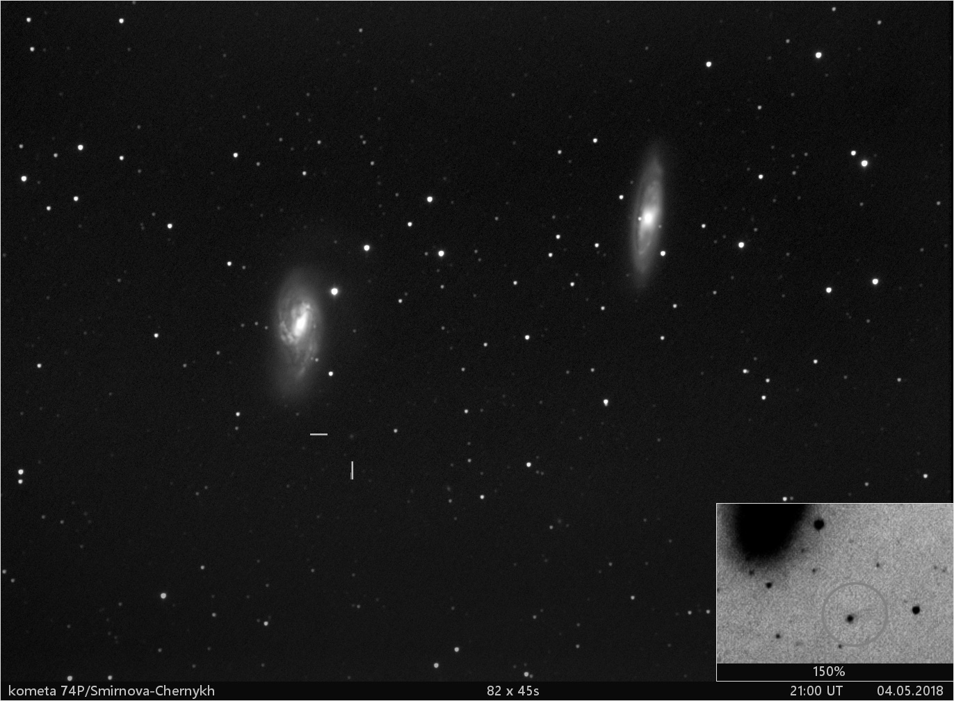 kometa 74P/Smirnova-Chernykh