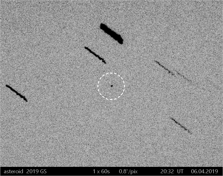 blízkozemní asteroid 2019 GS