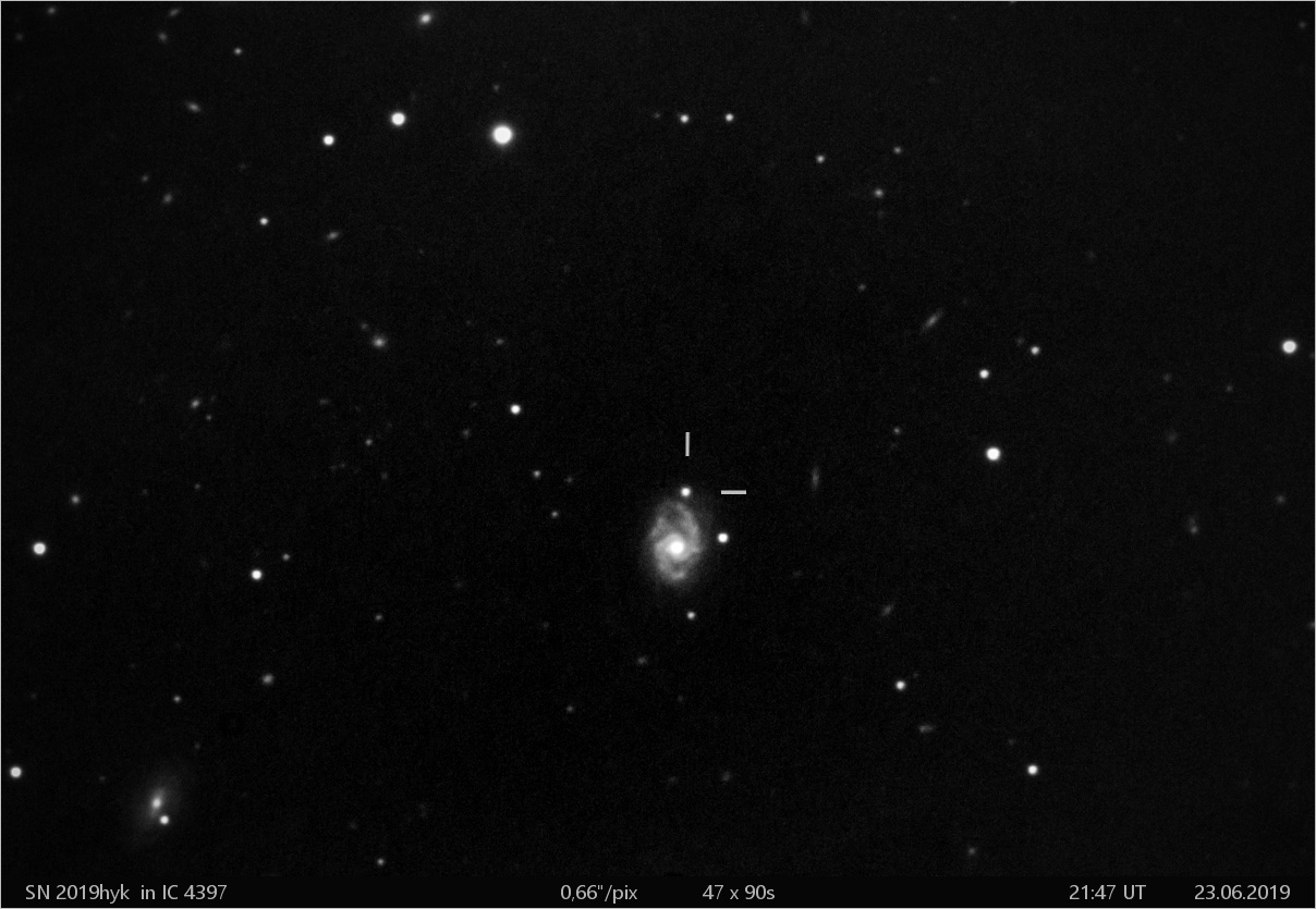 SN 2019hyk v IC4397