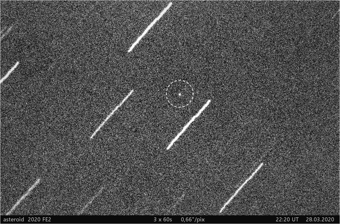 blízkozemní asteroid 2020 FE2