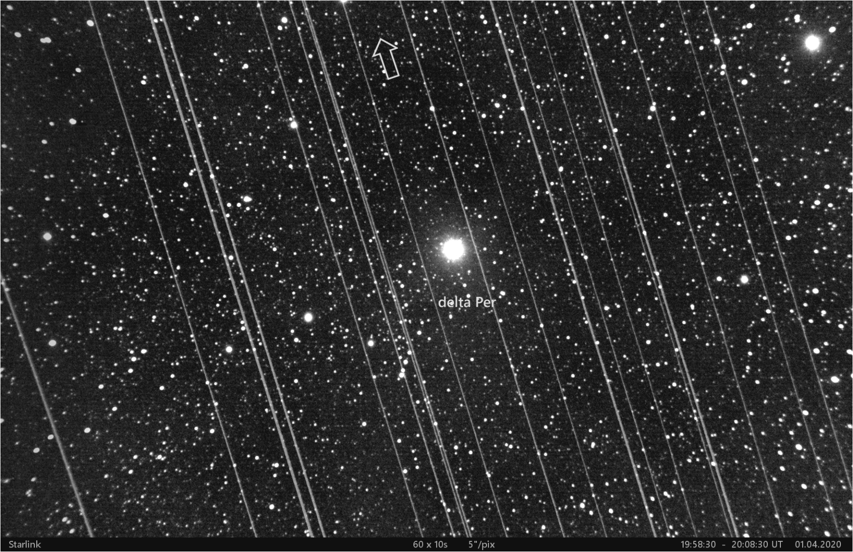 Starlinky u delta Per