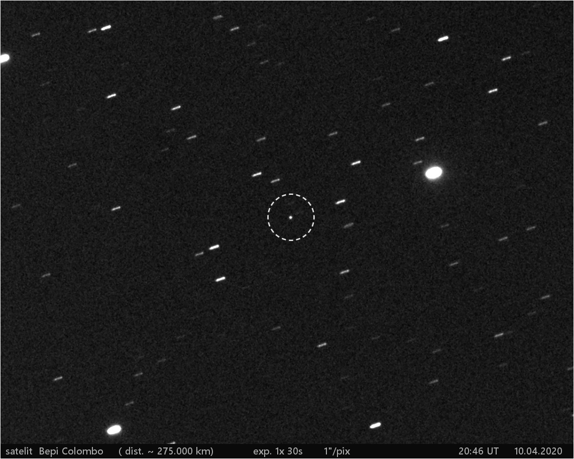 satelit Bepi Colombo  průlet kolem Země