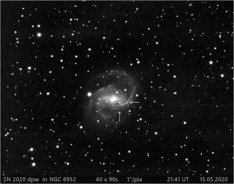 SN 2020dpw  v NGC6952