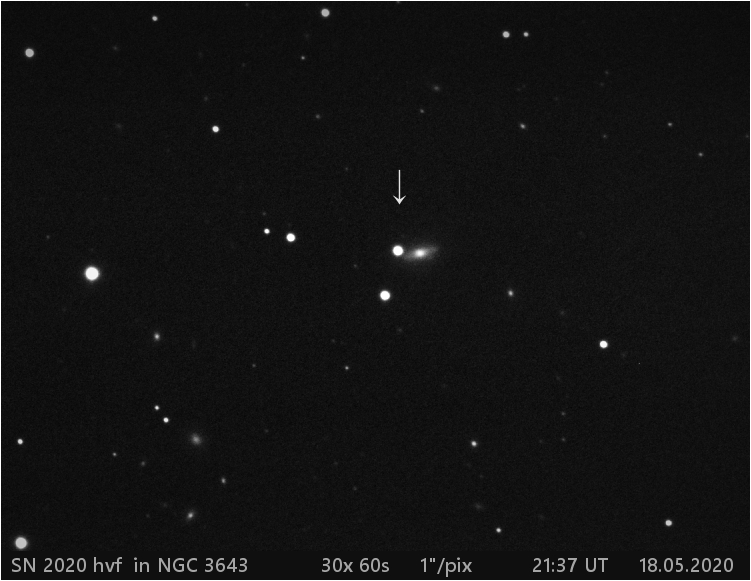 SN 2020 hvf v NGC3643