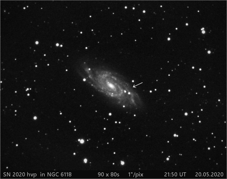 SN 2020 hvp  v NGC6118