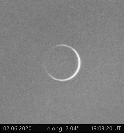 Venuše -elongace 2,04°