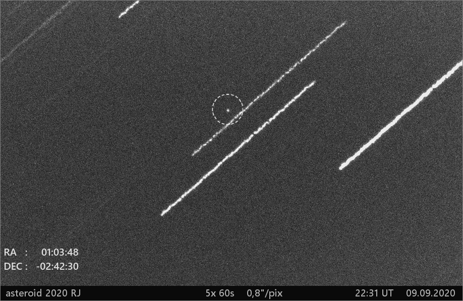 blízkozemní asteroid 2020 RJ