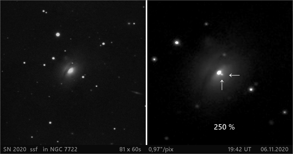 SN 2020 ssf v  NGC7722