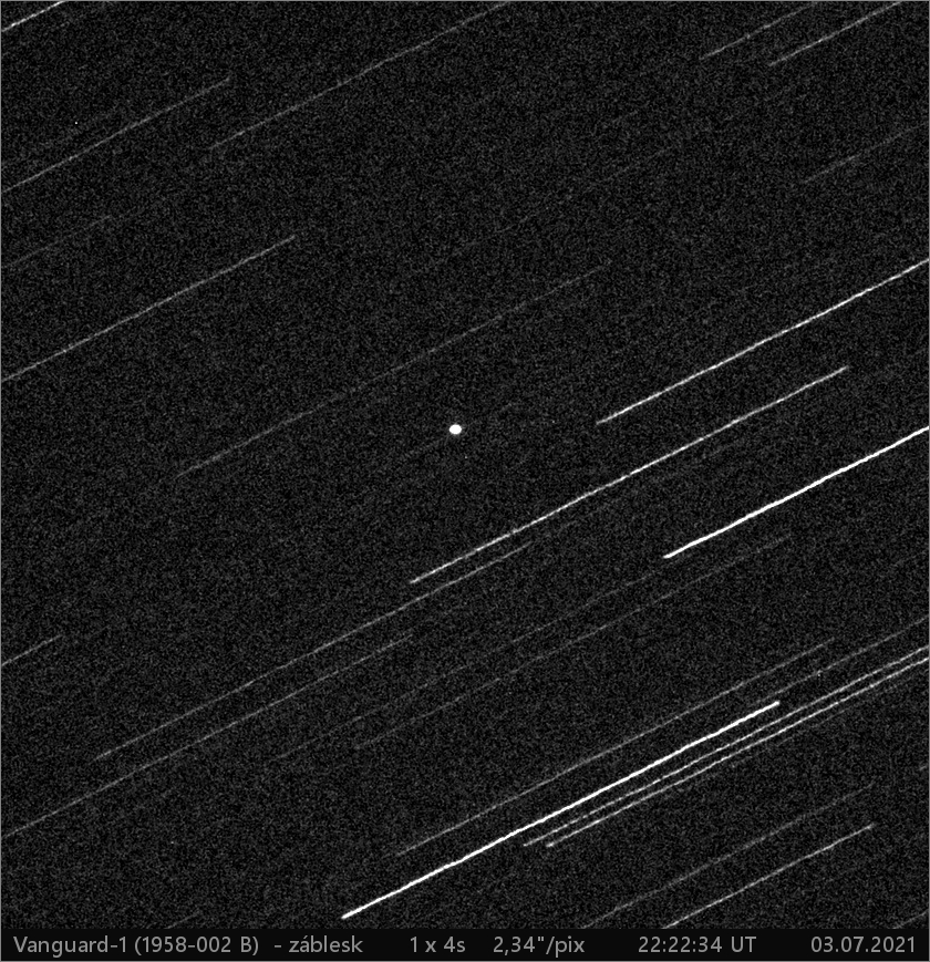 satelit Vanguard-1  (1958 002 B) - zjasnění