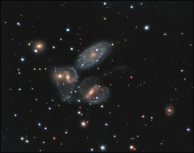 NGC7317-7320, Arp319, HCG92, Stephanův kvintet v LRGB