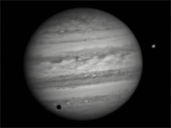Jupiter s měsíci Callisto a Io v R, 22.2.2014, 19:09:50