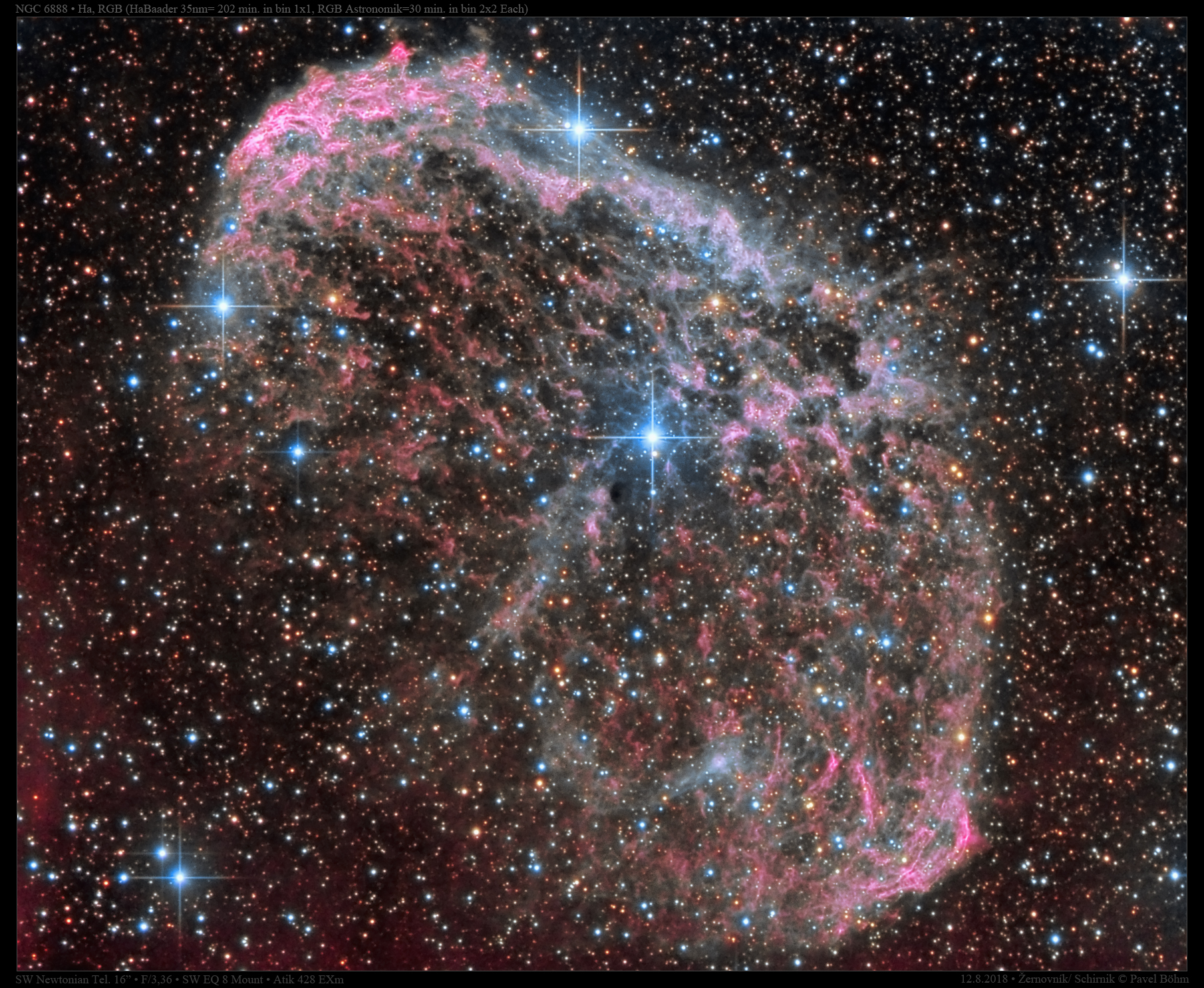 NGC6888 v HaRGB 100%