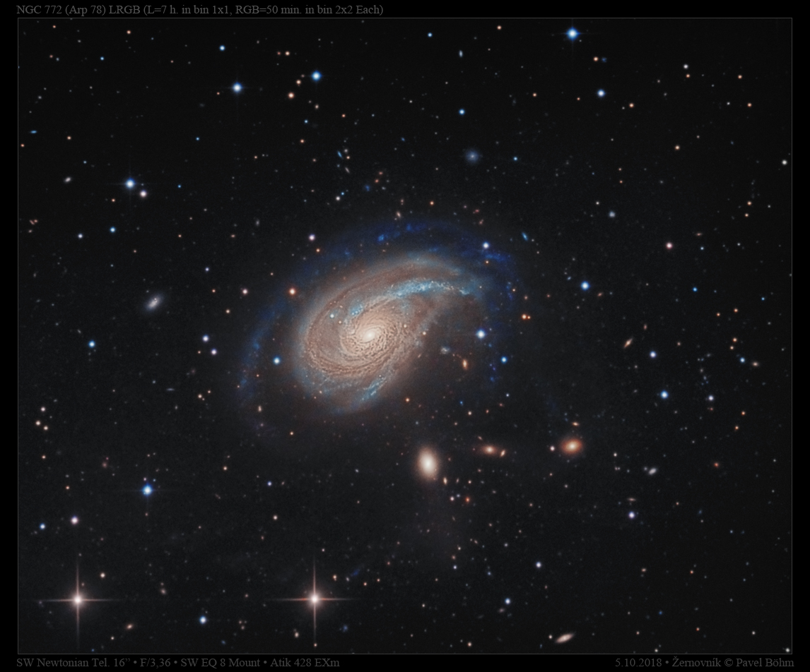 NGC772 (Arp78) v LRGB