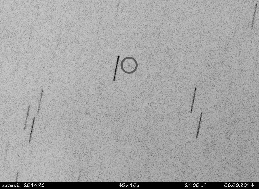 asteroid 2014 RC