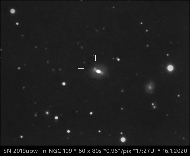 SN 2019 upw  in  NGC109
