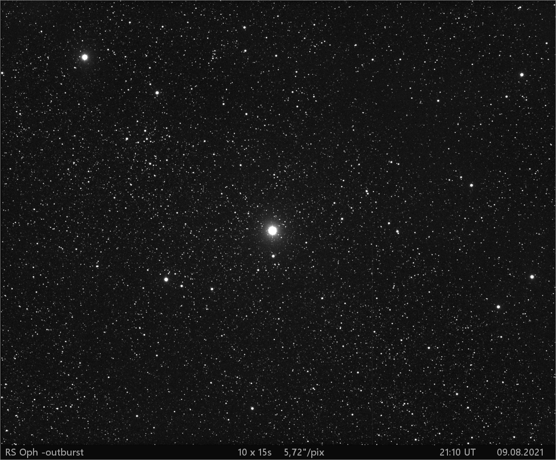 rekurentní nova RS Oph - outburst