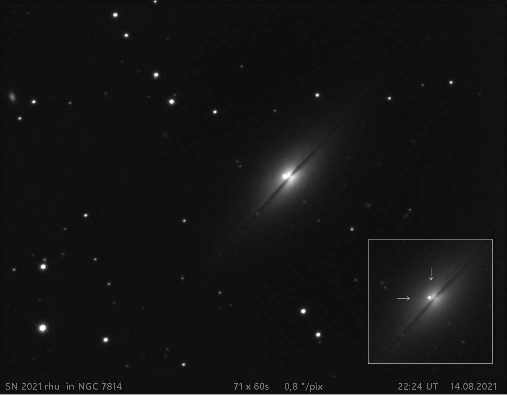 SN 2021 rhu v NGC7814