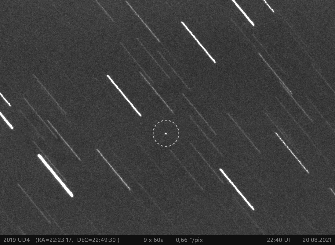 blízkozemní asteroid  2019 UD4