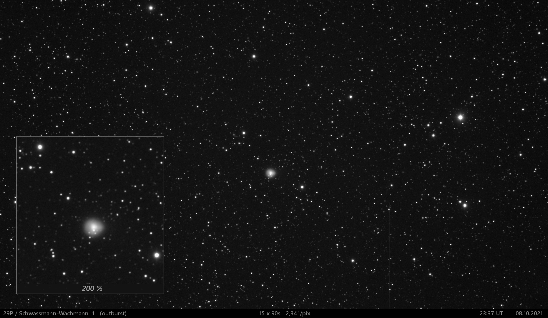 kometa 29P/Schwassman-Wachmann 1