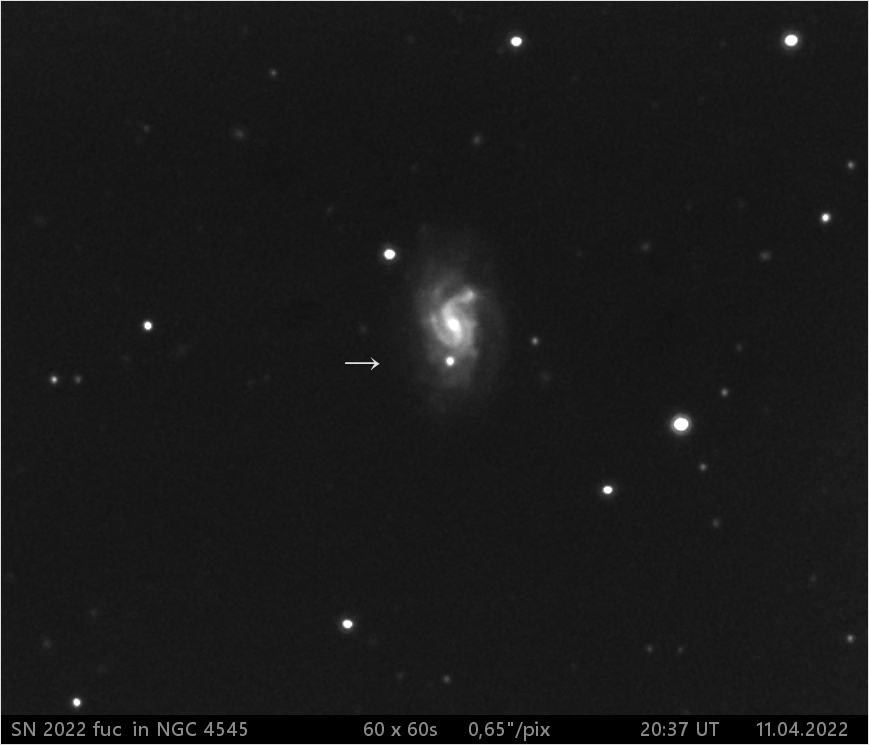 SN 2022 fuc  v NGC4545