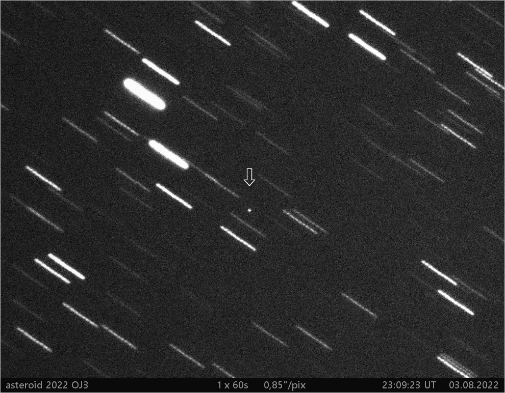 blízkozemní asteroid 2022 OJ3