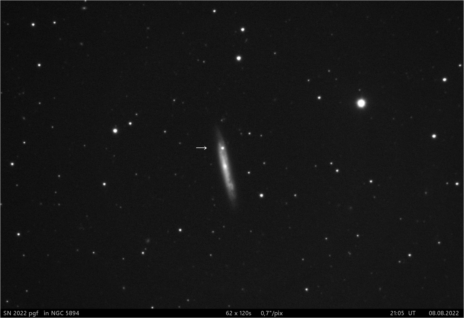 SN 2022 pgf v NGC 5894