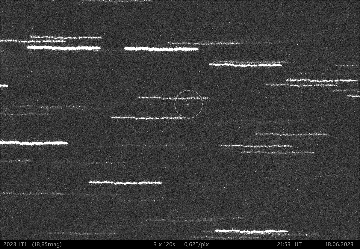 blízkozemní asteroid 2023 LT1