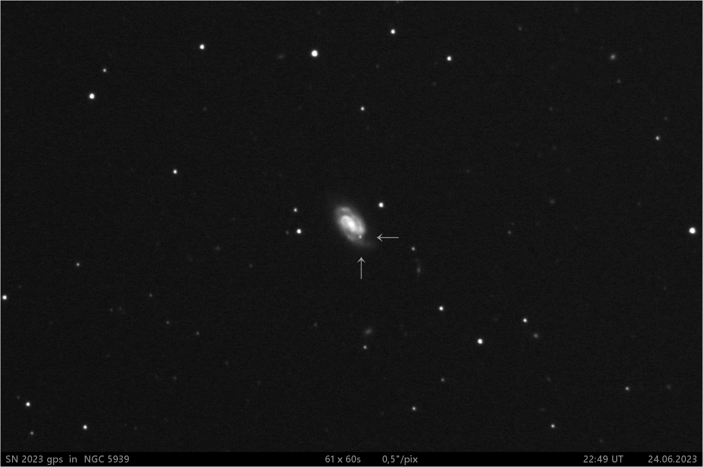 SN 2023 gps v NGC5939