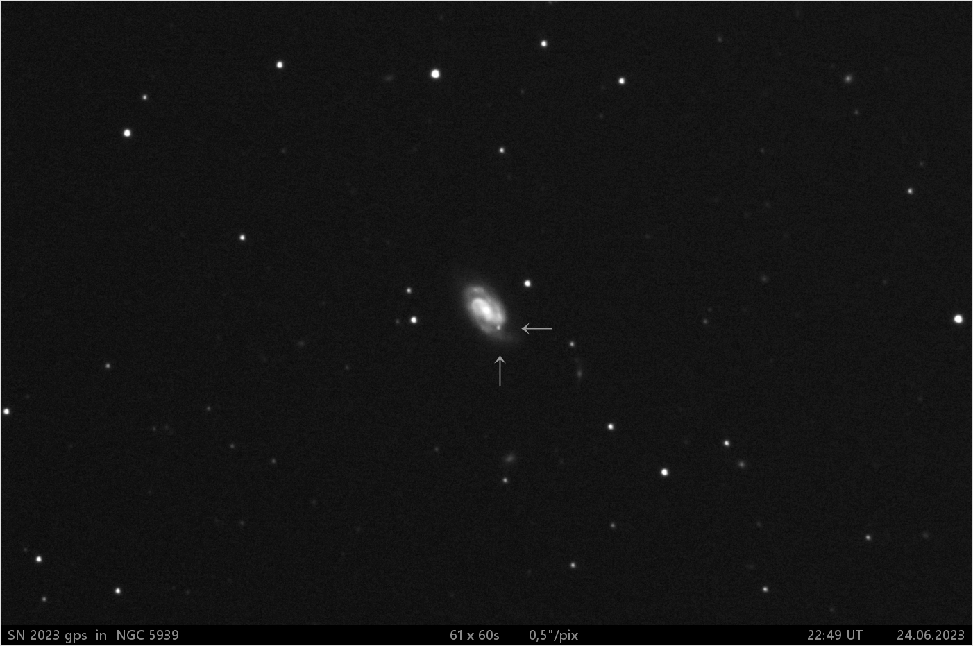 SN 2023 gps v NGC5939