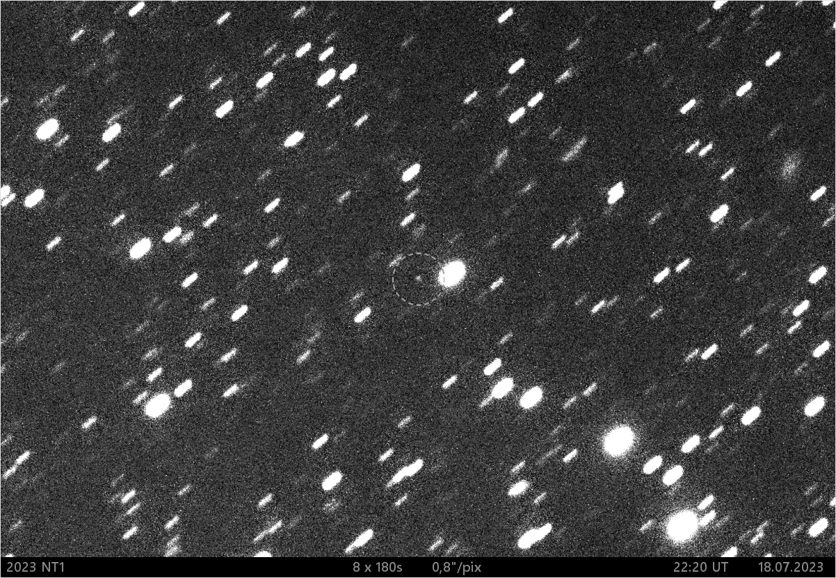 asteroid  2023 NT1