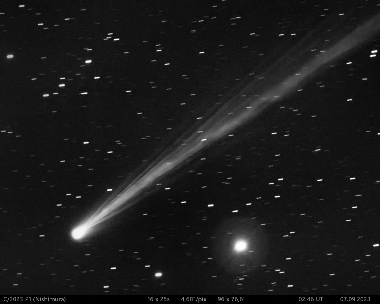 kometa C/2023 P1 (Nishimura)