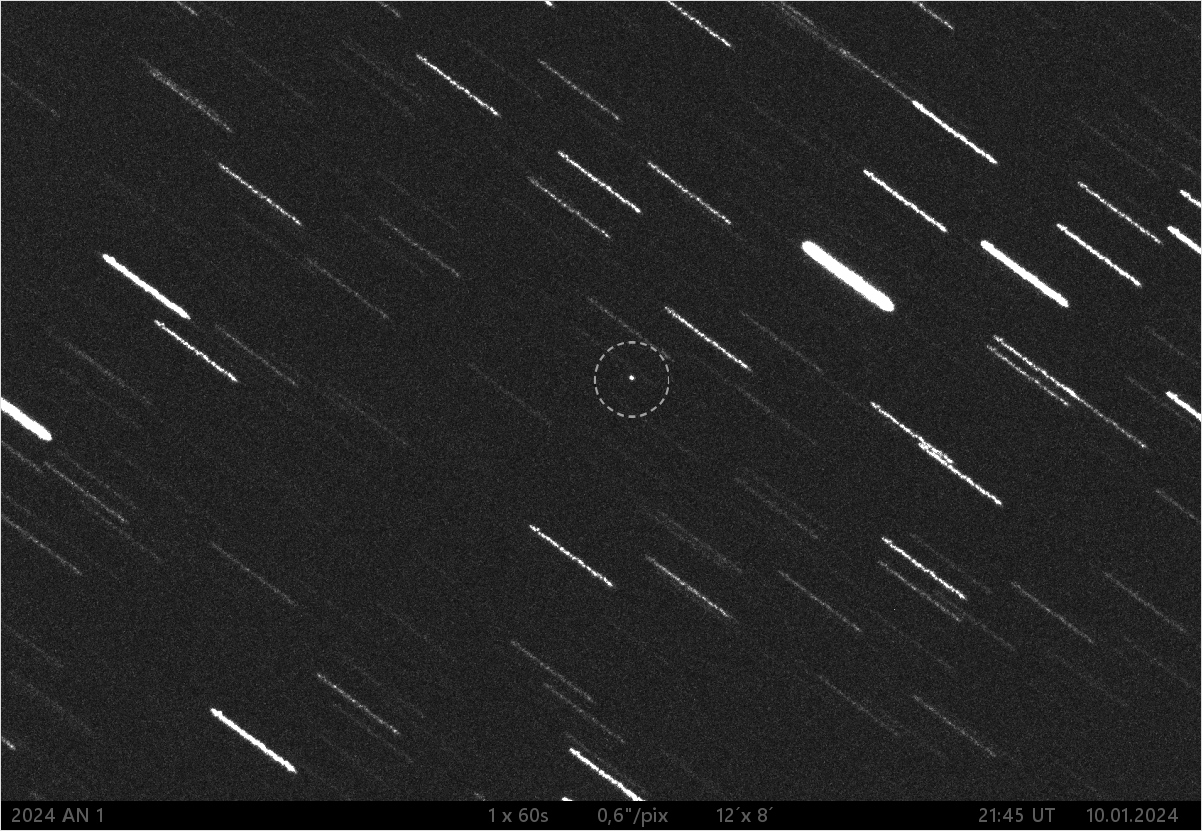blízkozemní asteroid 2024 AN1