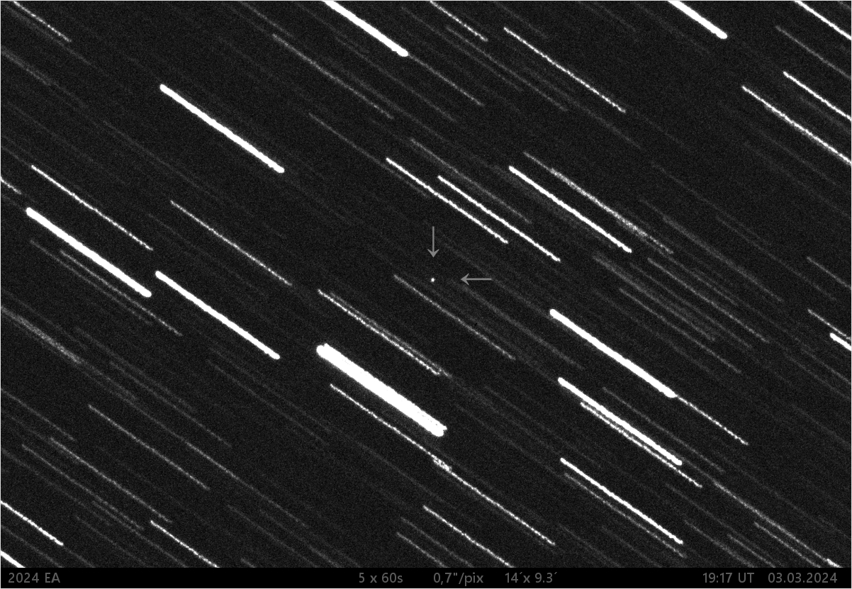 blízkozemní asteroid 2024 EA