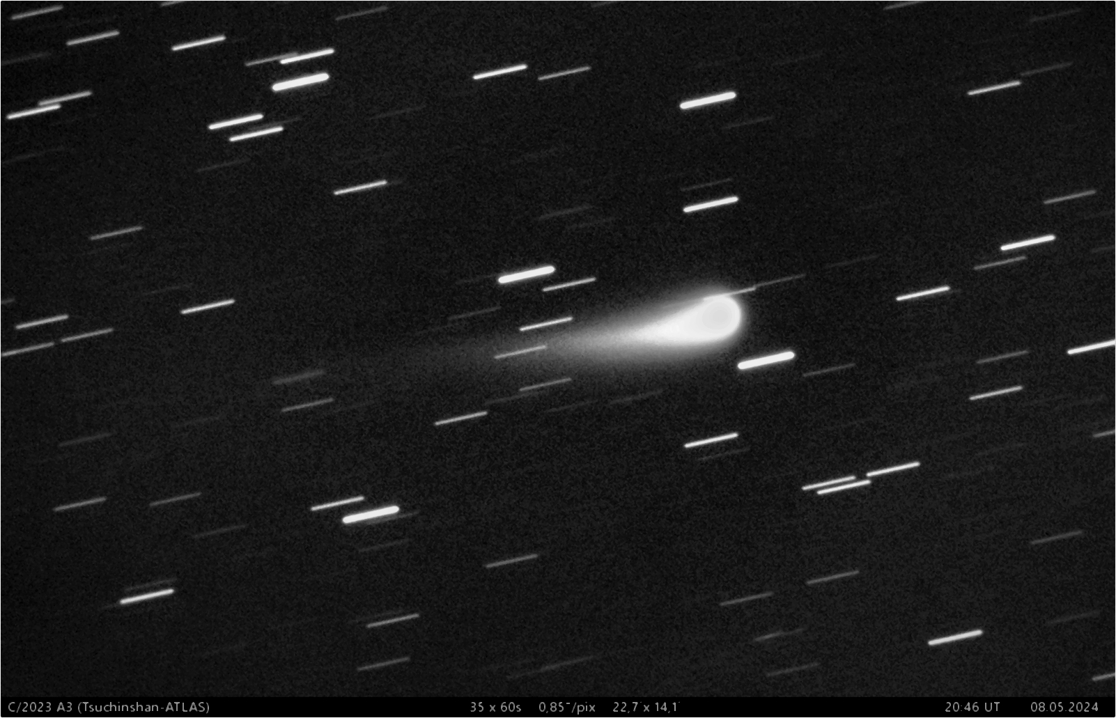 kometa C/2023 A3 (Tsuchinshan-ATLAS)