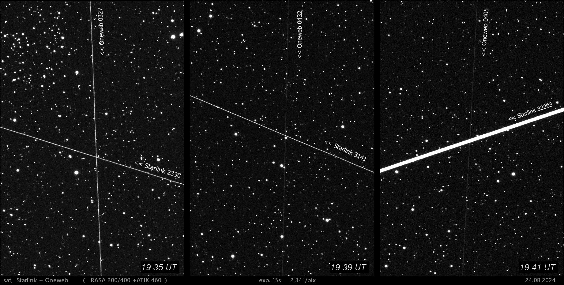 porovnání stop sat. Starlink a Oneweb