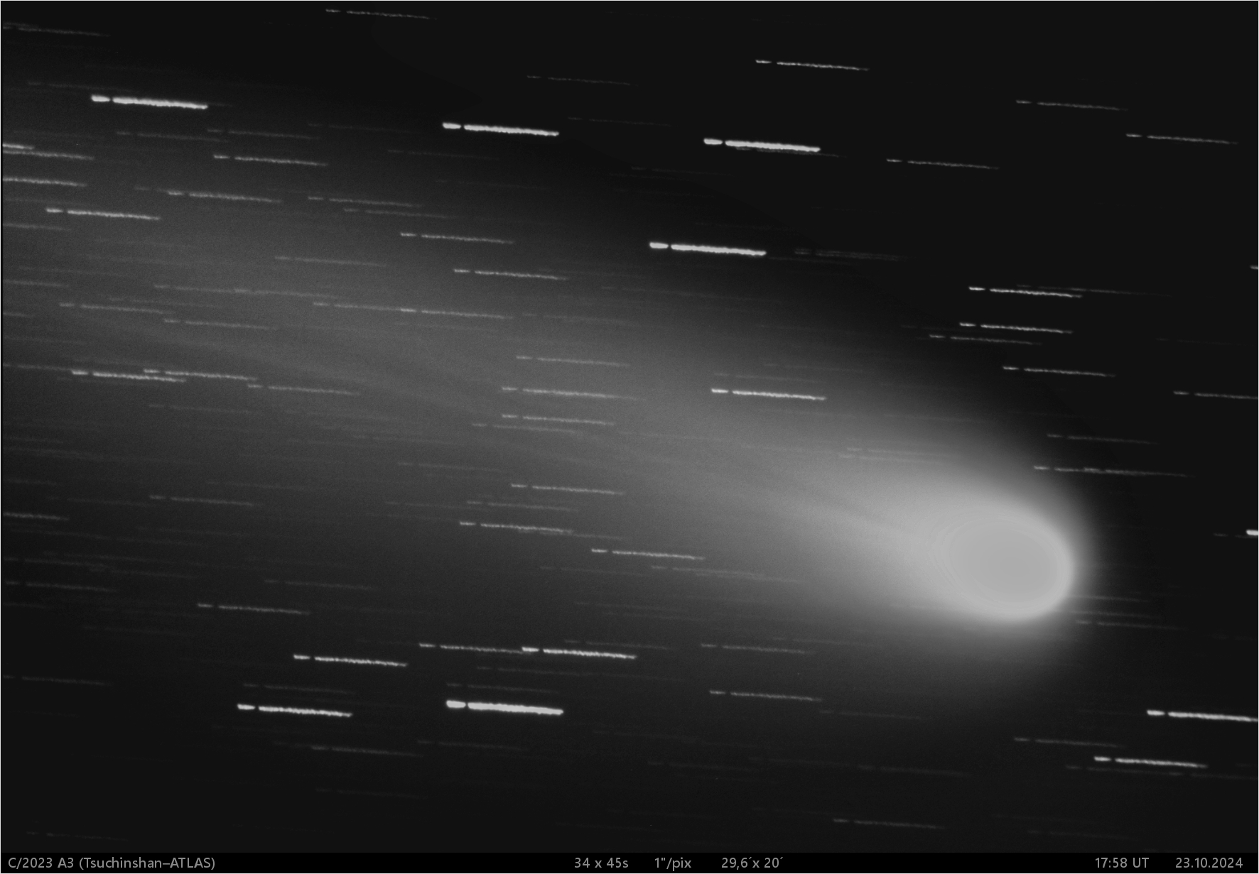 kometa C/2023  A3 (Tsuchinshan-ATLAS) .- hlava