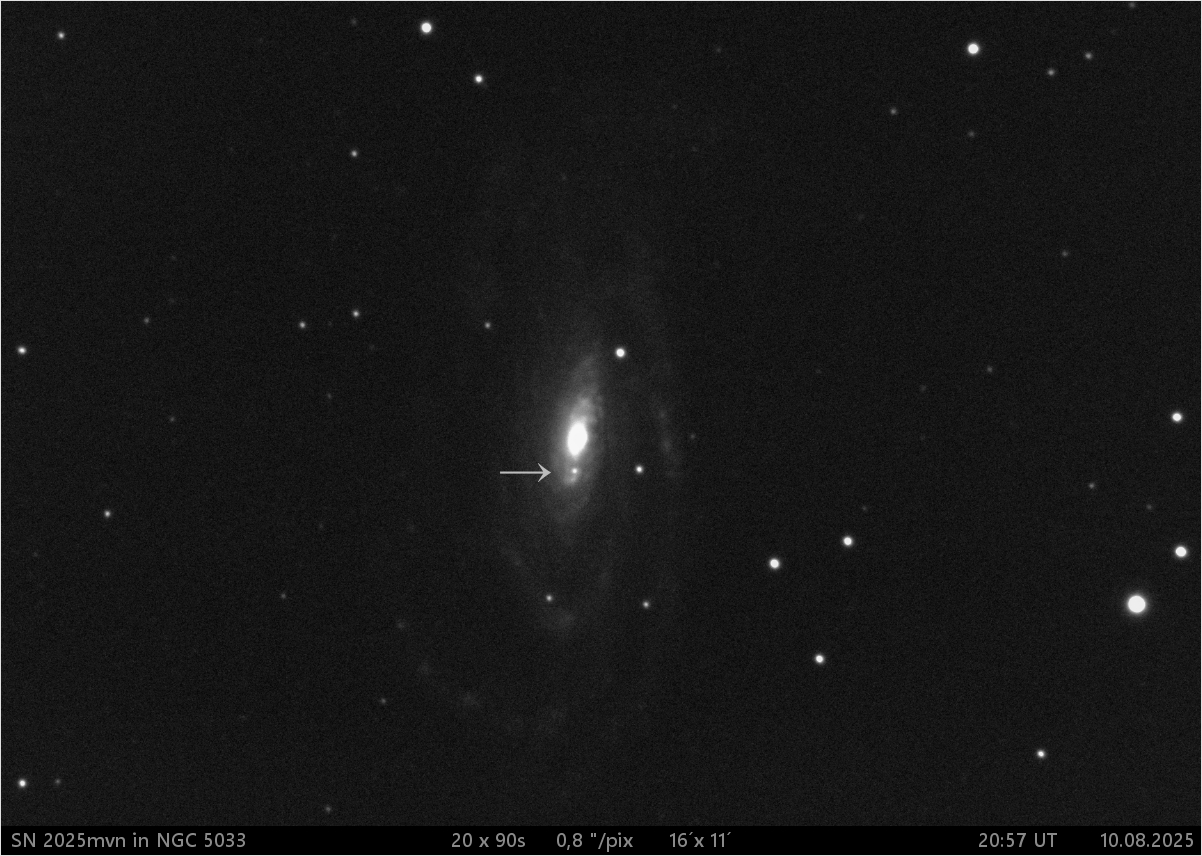 SN 2025 mvn v NGC5033