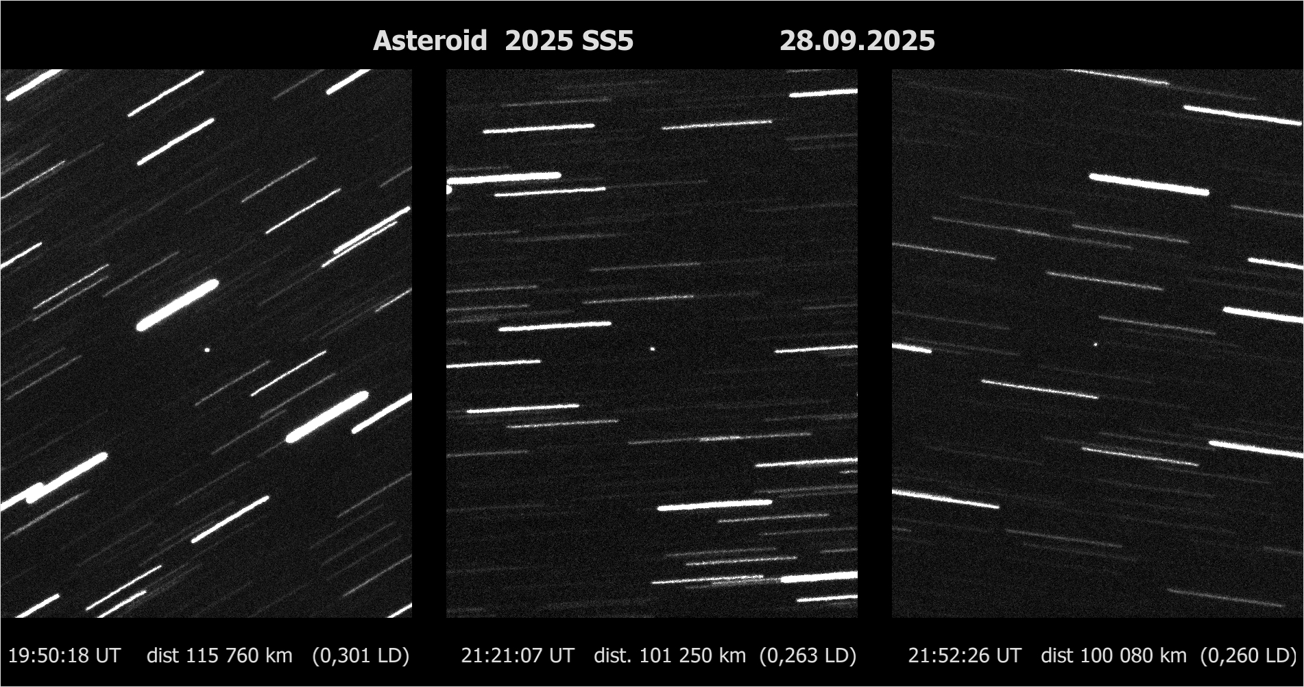 blízkozemní asteroid 2025 SS5
